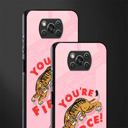 you're fierce glass case for poco x3 image-2