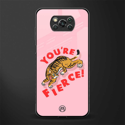 you're fierce glass case for poco x3 image