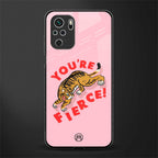 you're fierce glass case for redmi note 10 image