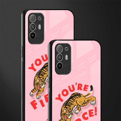 you're fierce glass case for oppo f19 pro plus image-2