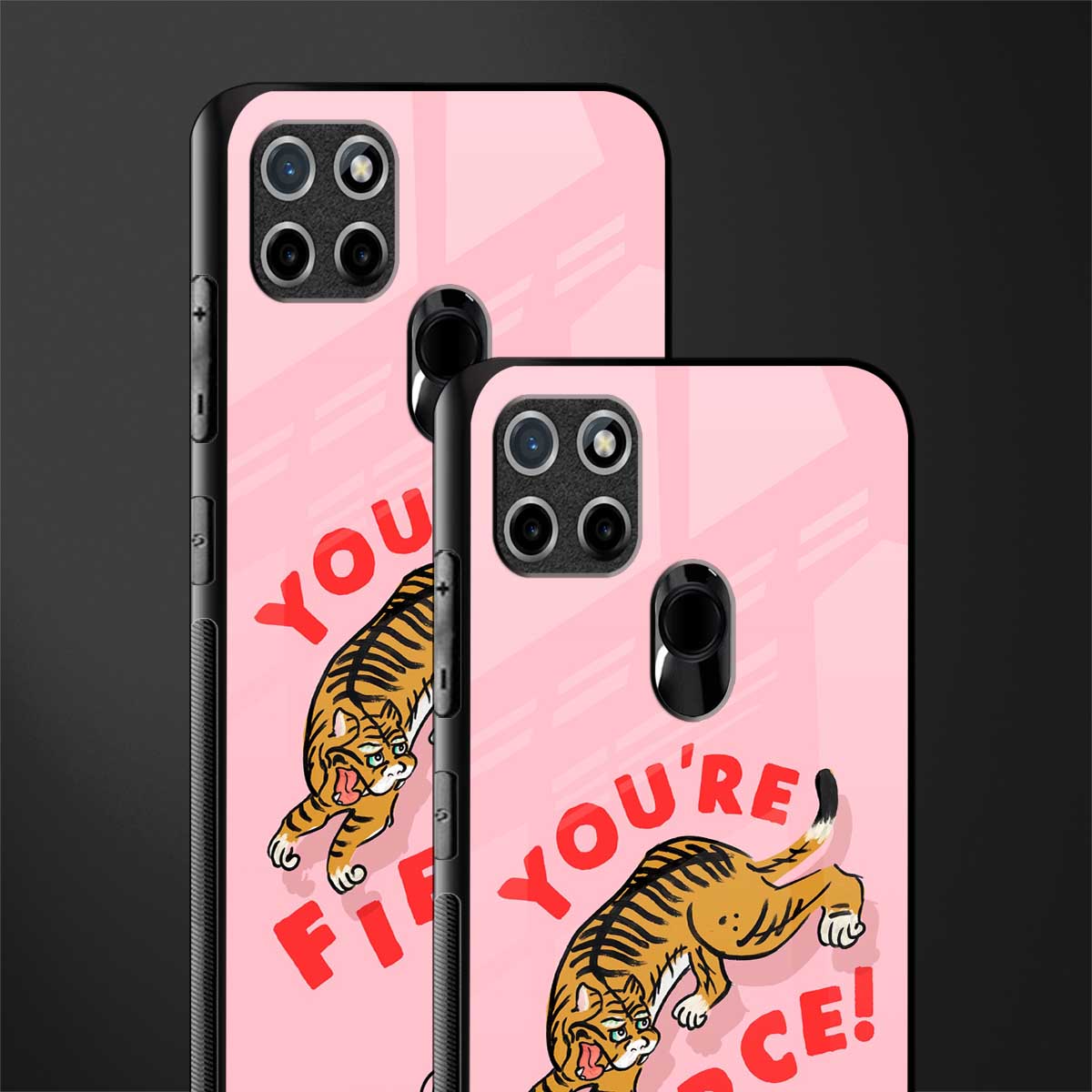 you're fierce glass case for realme c21 image-2