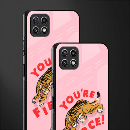 you're fierce glass case for samsung galaxy a22 5g image-2