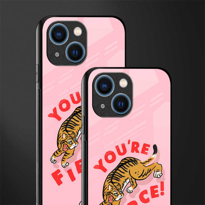 you're fierce glass case for iphone 13 mini image-2