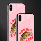 you're fierce glass case for iphone xs max image-2