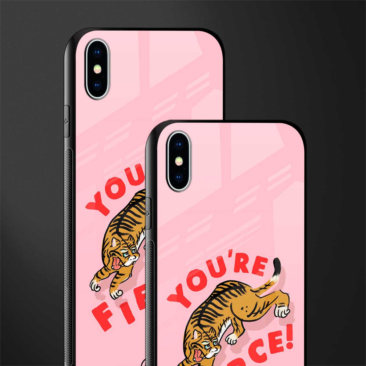 you're fierce glass case for iphone xs max image-2