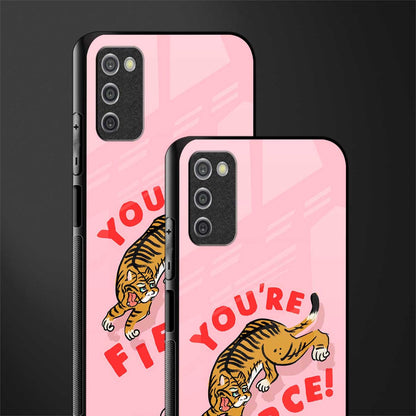 you're fierce glass case for samsung galaxy a03s image-2