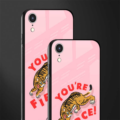 you're fierce glass case for iphone xr image-2