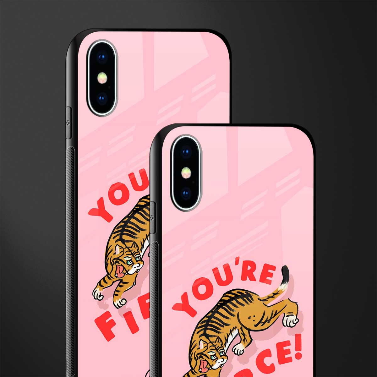 you're fierce glass case for iphone xs image-2