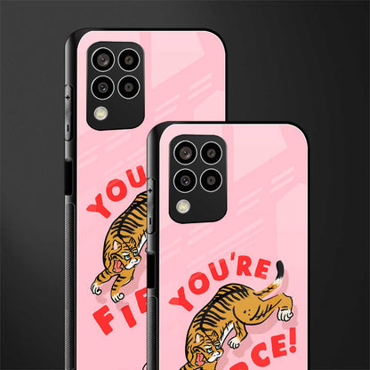 you're fierce back phone cover | glass case for samsung galaxy m33 5g