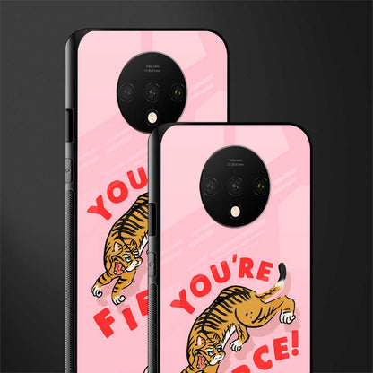 you're fierce glass case for oneplus 7t image-2