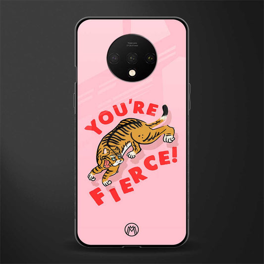 you're fierce glass case for oneplus 7t image