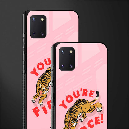 you're fierce glass case for samsung galaxy note 10 lite image-2