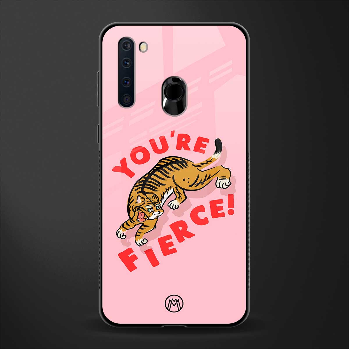 you're fierce glass case for samsung a21 image