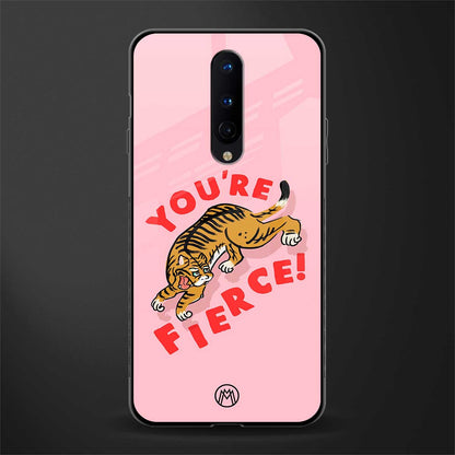 you're fierce glass case for oneplus 8 image