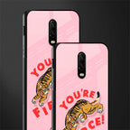 you're fierce glass case for oneplus 6t image-2