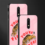 you're fierce glass case for oneplus 6 image-2