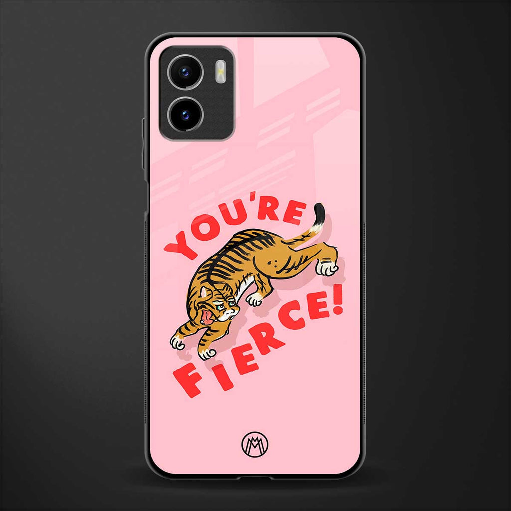you're fierce back phone cover | glass case for vivo y72