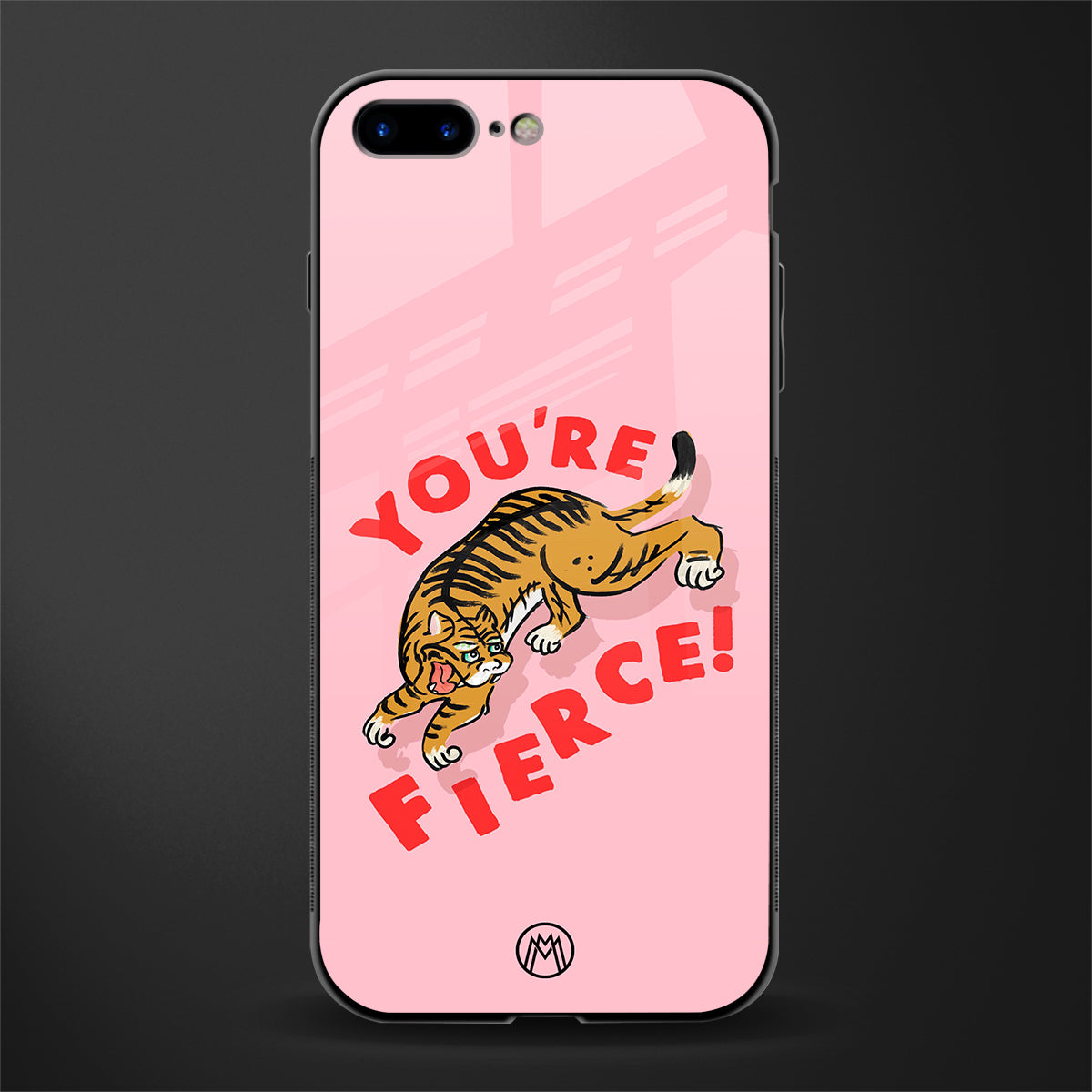you're fierce glass case for iphone 8 plus image