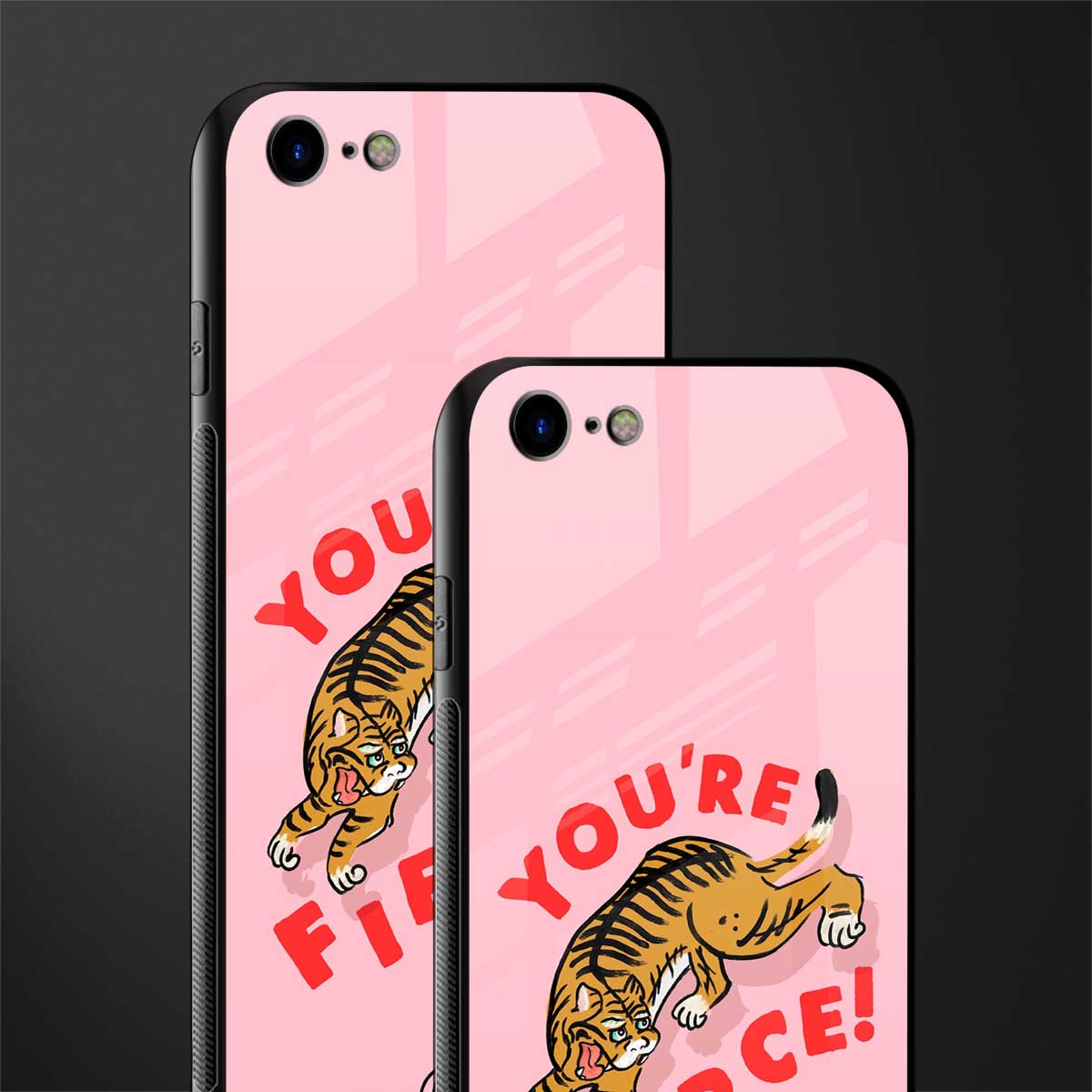 you're fierce glass case for iphone se 2020 image-2