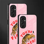 you're fierce back phone cover | glass case for samsung galaxy a14 5g
