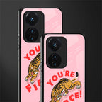 you're fierce back phone cover | glass case for vivo t1 44w 4g