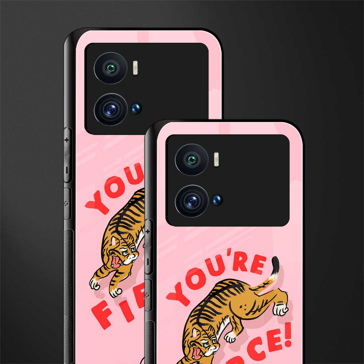 you're fierce back phone cover | glass case for iQOO 9 Pro