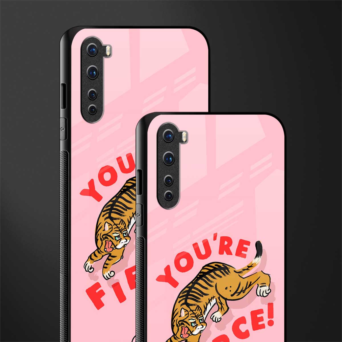 you're fierce glass case for oneplus nord ac2001 image-2