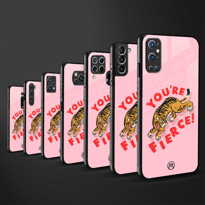 you're fierce back phone cover | glass case for vivo v25-5g