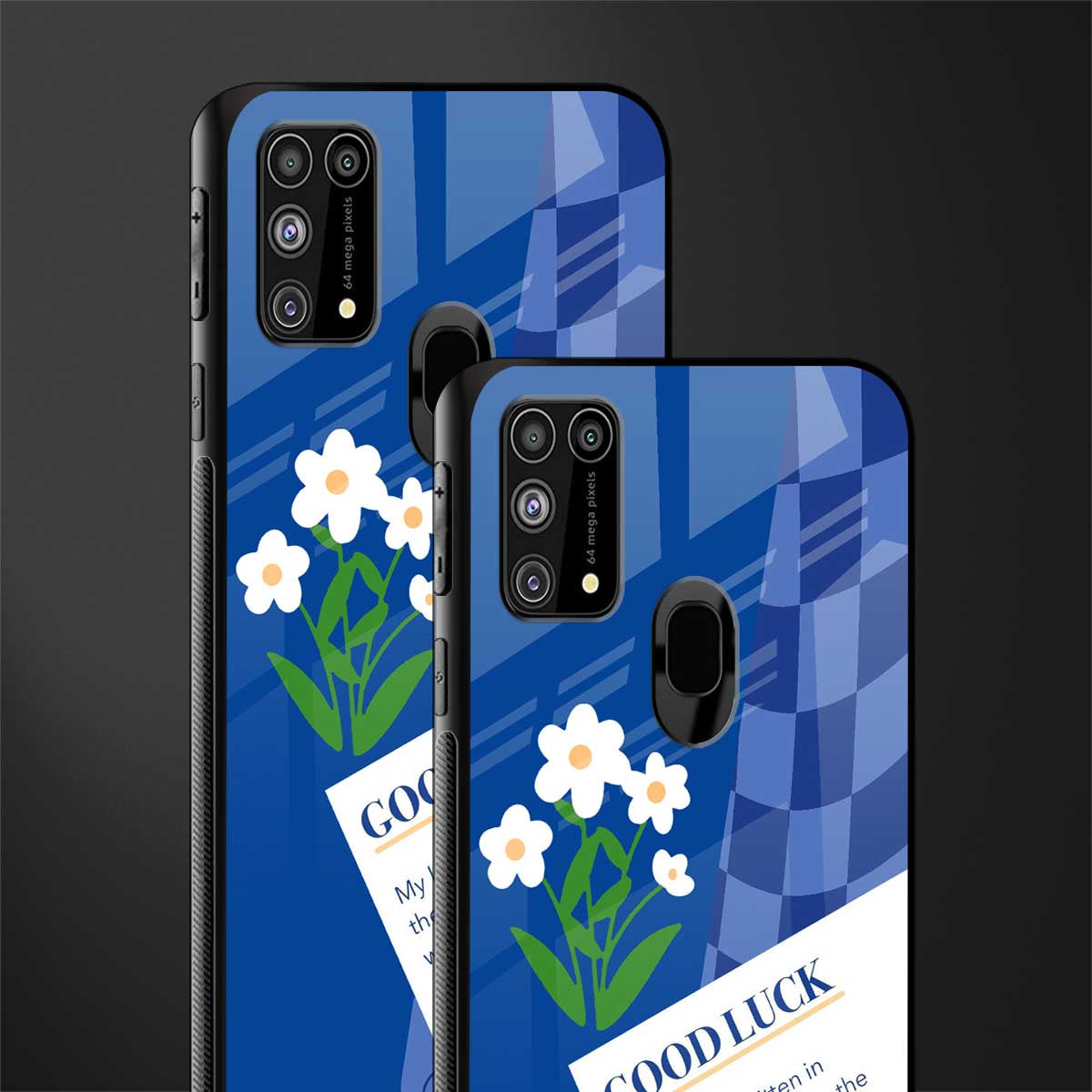 you're my world blue edition glass case for samsung galaxy m31 image-2