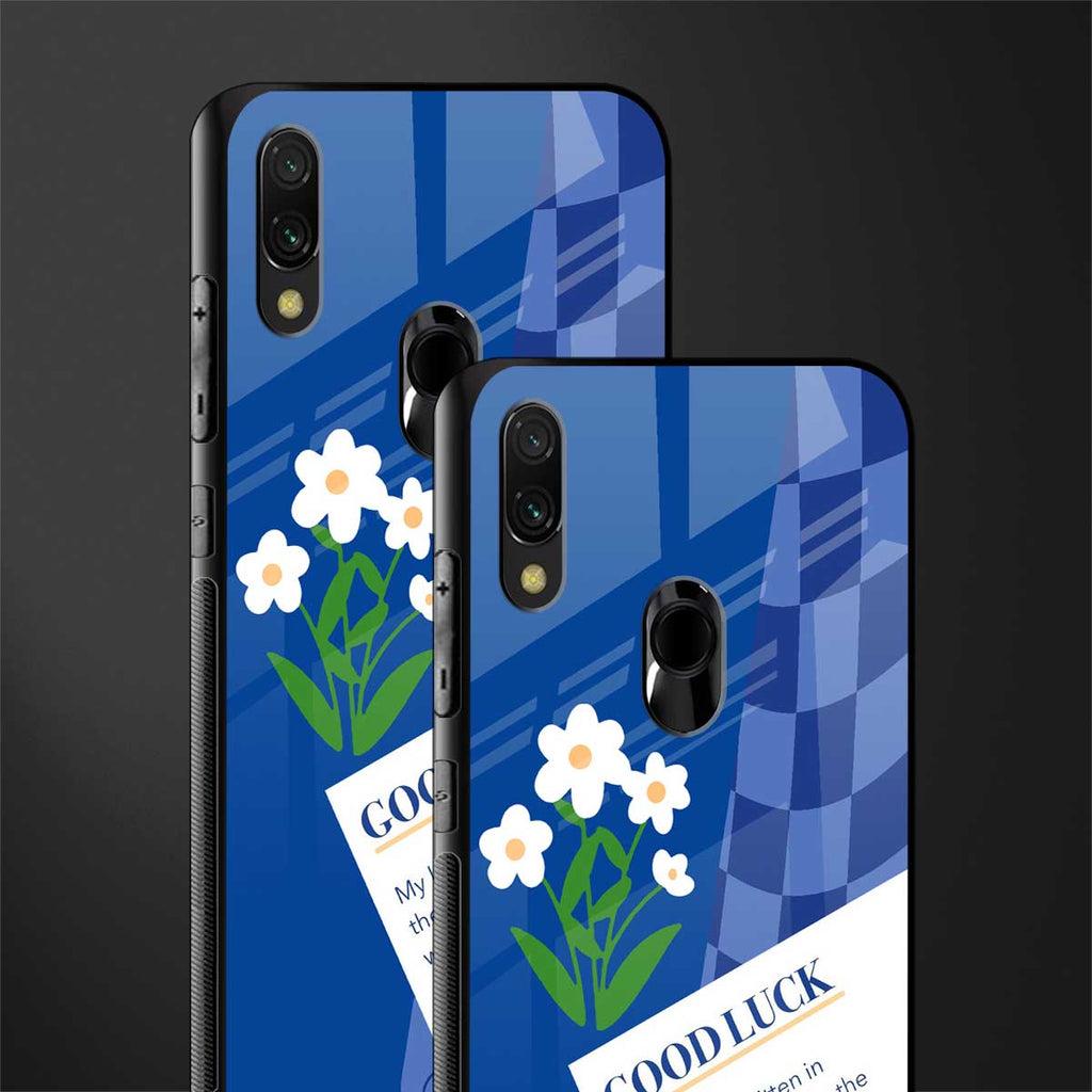 you're my world blue edition glass case for redmi 7redmi y3 image-2