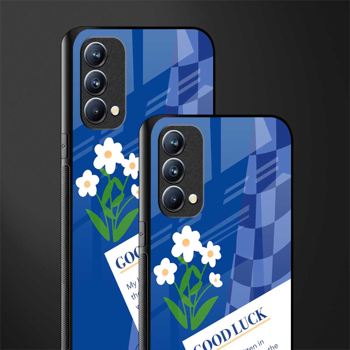 you're my world blue edition glass case for oppo f19s image-2