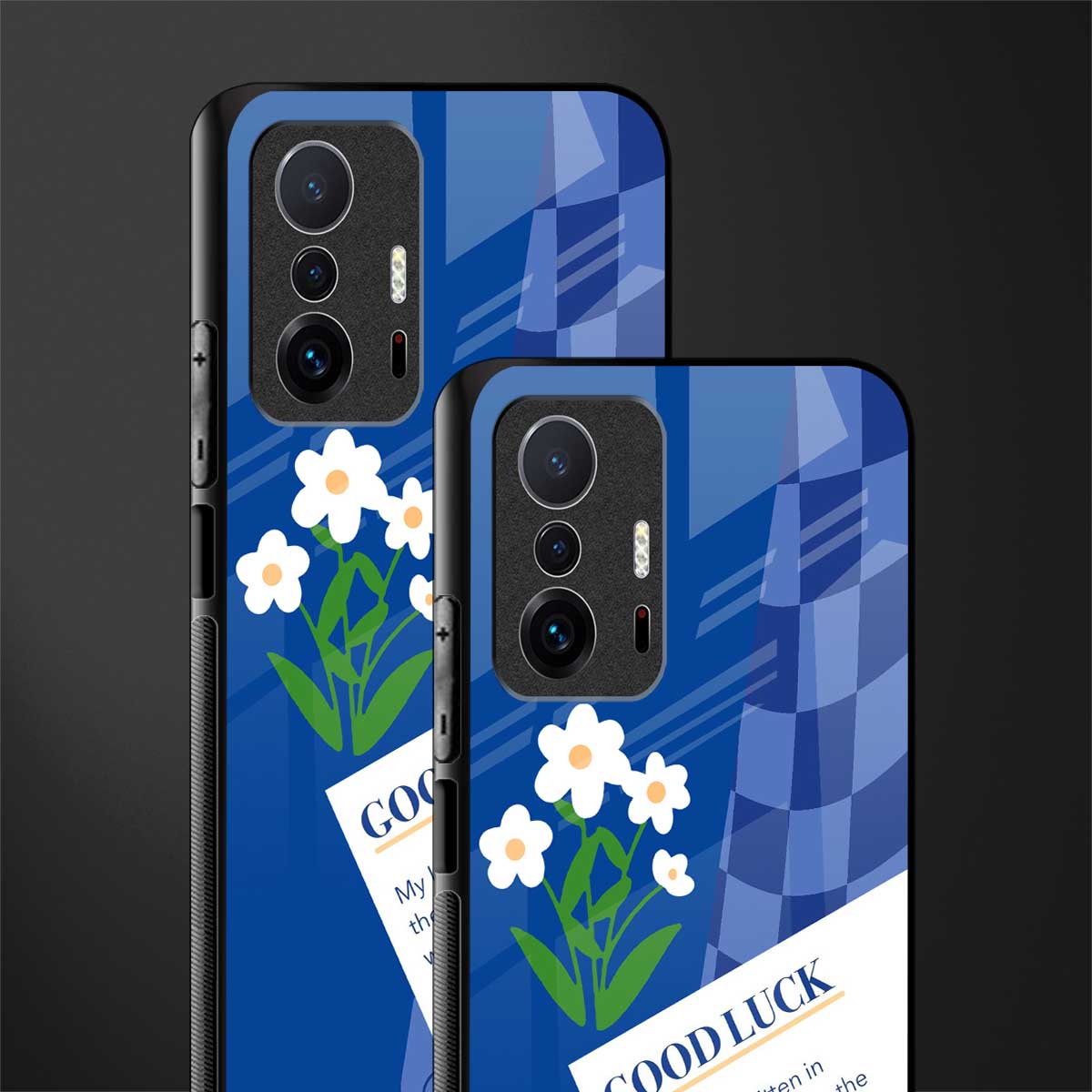 you're my world blue edition glass case for mi 11t pro 5g image-2