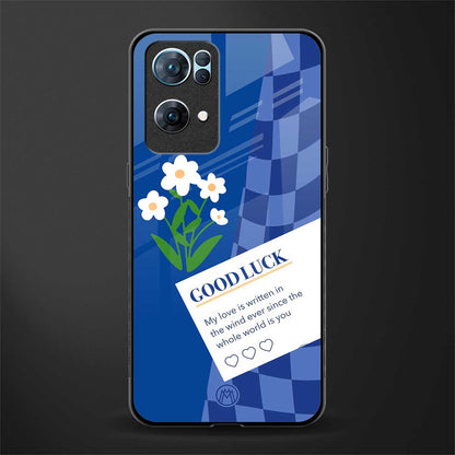 you're my world blue edition glass case for oppo reno7 pro 5g image