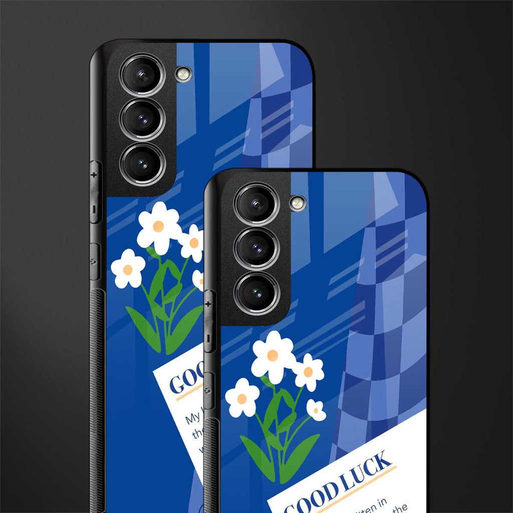 you're my world blue edition glass case for samsung galaxy s21 fe 5g image-2