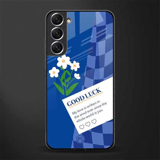 you're my world blue edition glass case for samsung galaxy s21 plus image