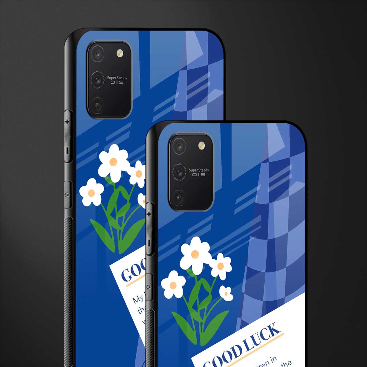 you're my world blue edition glass case for samsung galaxy a91 image-2