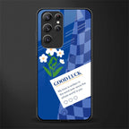 you're my world blue edition glass case for samsung galaxy s22 ultra 5g image