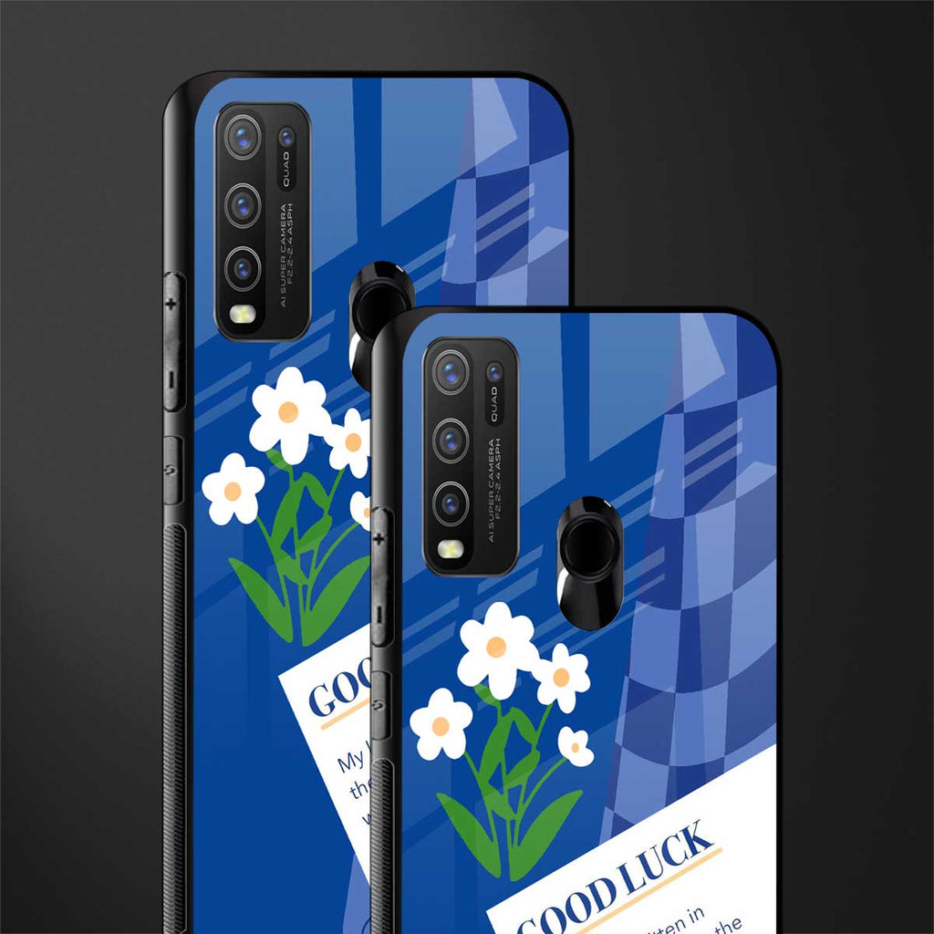 you're my world blue edition glass case for vivo y50 image-2