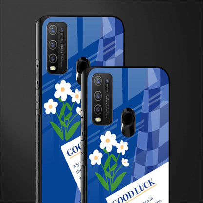 you're my world blue edition glass case for vivo y50 image-2