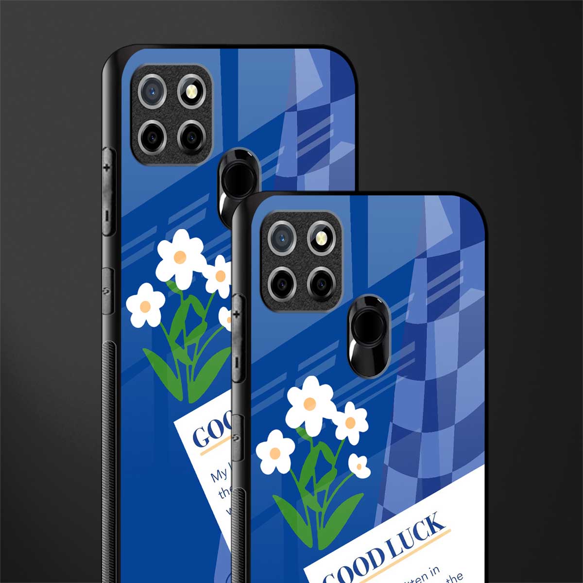 you're my world blue edition glass case for realme narzo 30a image-2