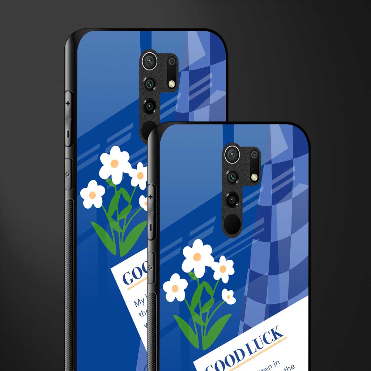 you're my world blue edition glass case for poco m2 image-2