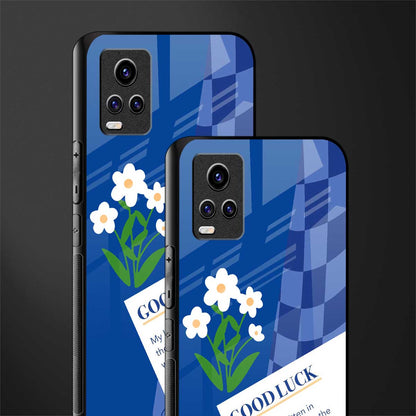 you're my world blue edition glass case for vivo v20 image-2