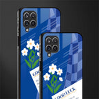 you're my world blue edition glass case for samsung galaxy a12 image-2
