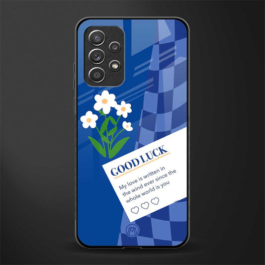 you're my world blue edition glass case for samsung galaxy a32 4g image