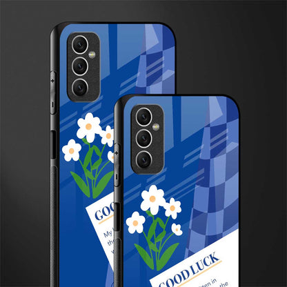 you're my world blue edition glass case for samsung galaxy m52 5g image-2