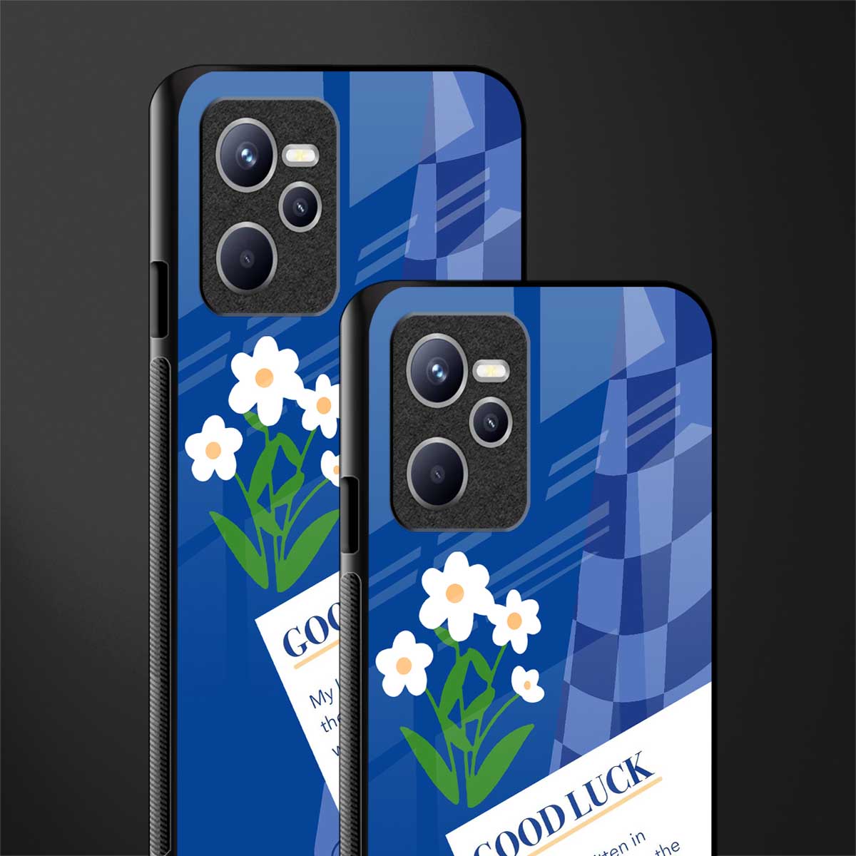 you're my world blue edition glass case for realme c35 image-2