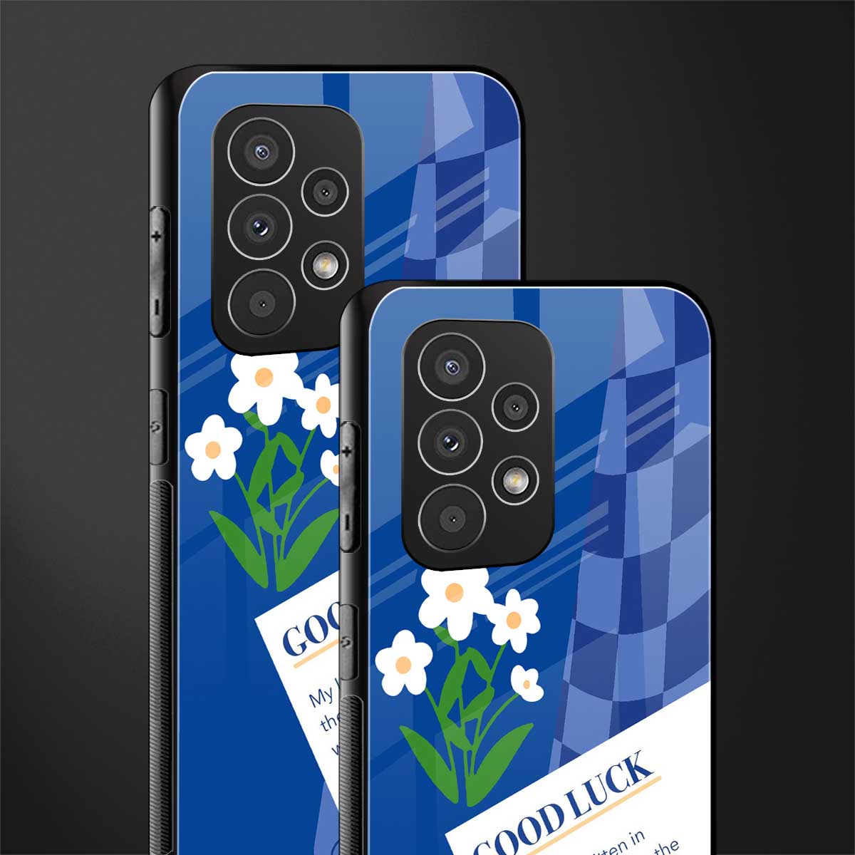 you're my world blue edition back phone cover | glass case for samsung galaxy a73 5g