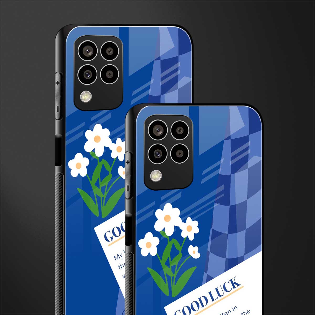 you're my world blue edition back phone cover | glass case for samsung galaxy m33 5g