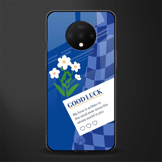you're my world blue edition glass case for oneplus 7t image