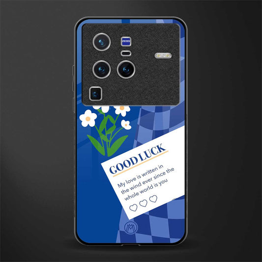 you're my world blue edition glass case for vivo x80 pro 5g image